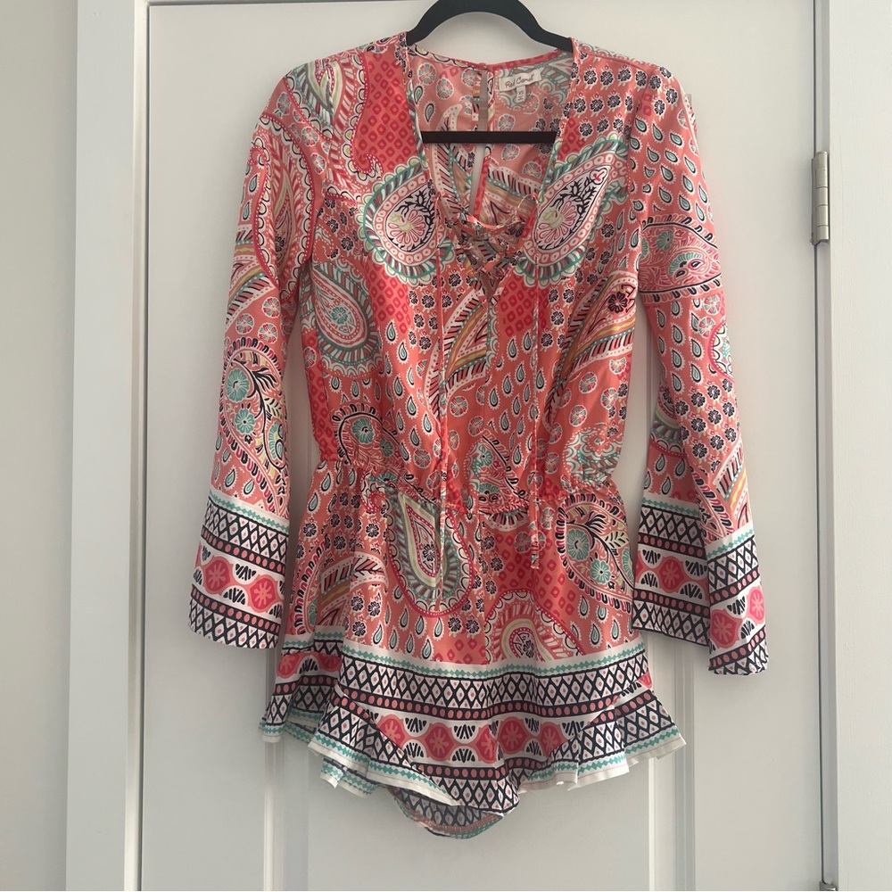 Colorful Paisley Pattern Romper